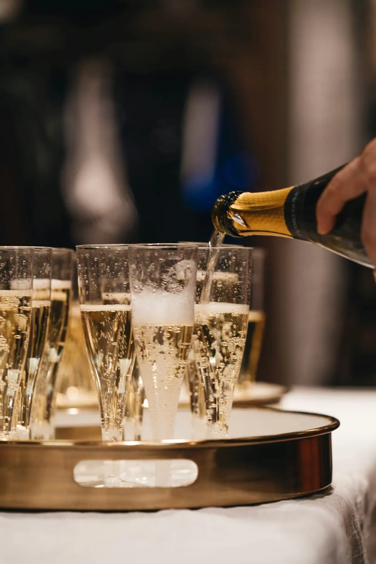 Service champagne au LMB